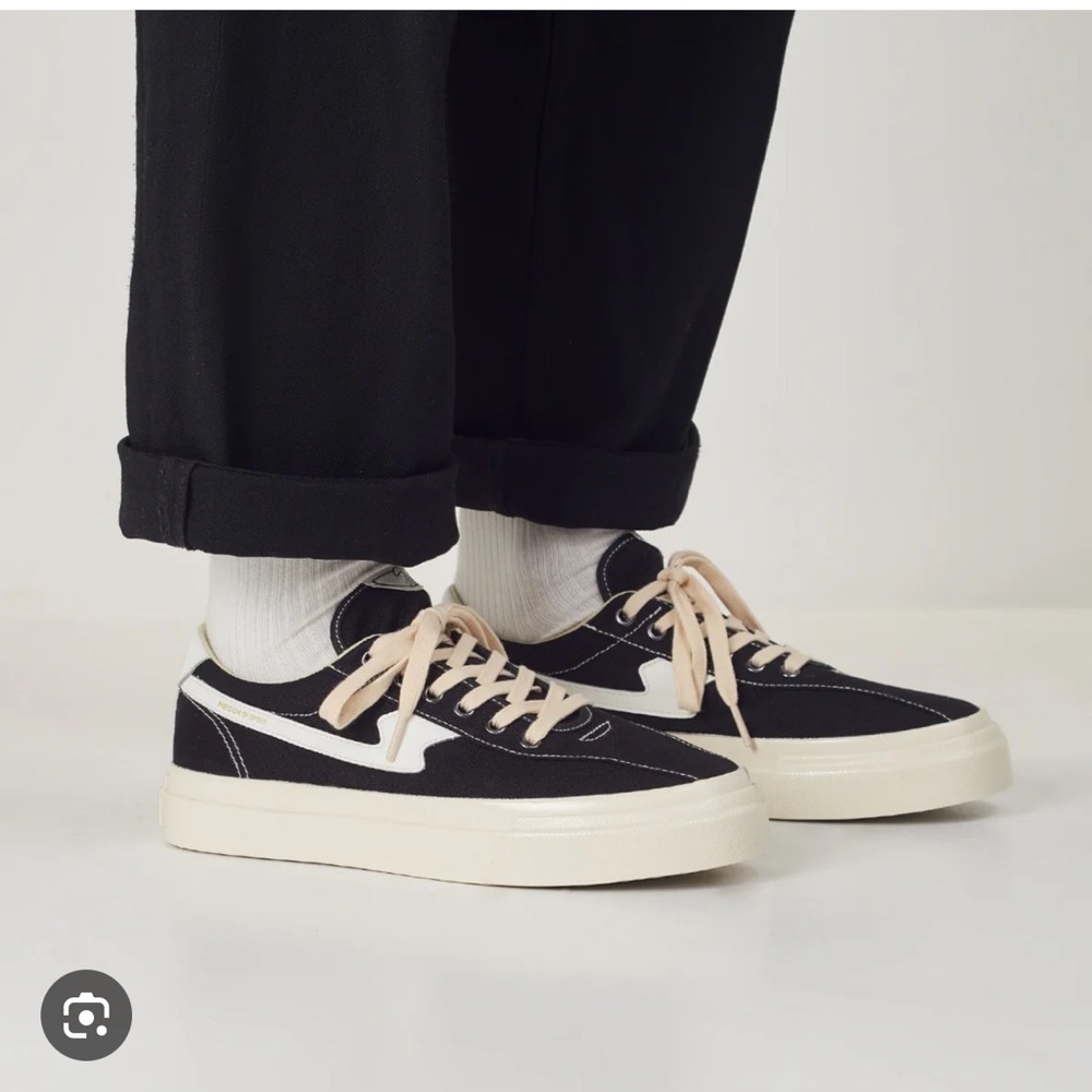SWC Dellow S-Strike Black and White Sneakers